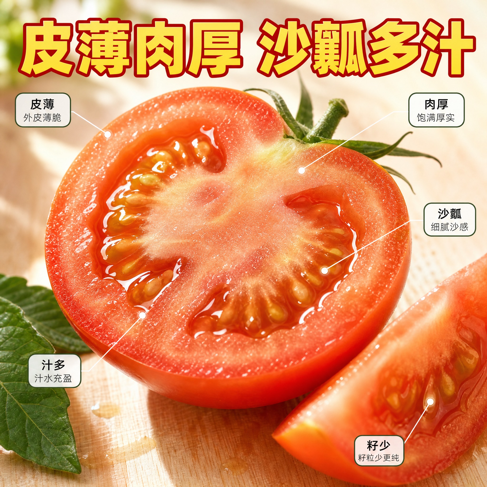 [主图-3] 商品名称：云南高原新鲜西红柿。主题与唯一任务：果… - 图片创意预览