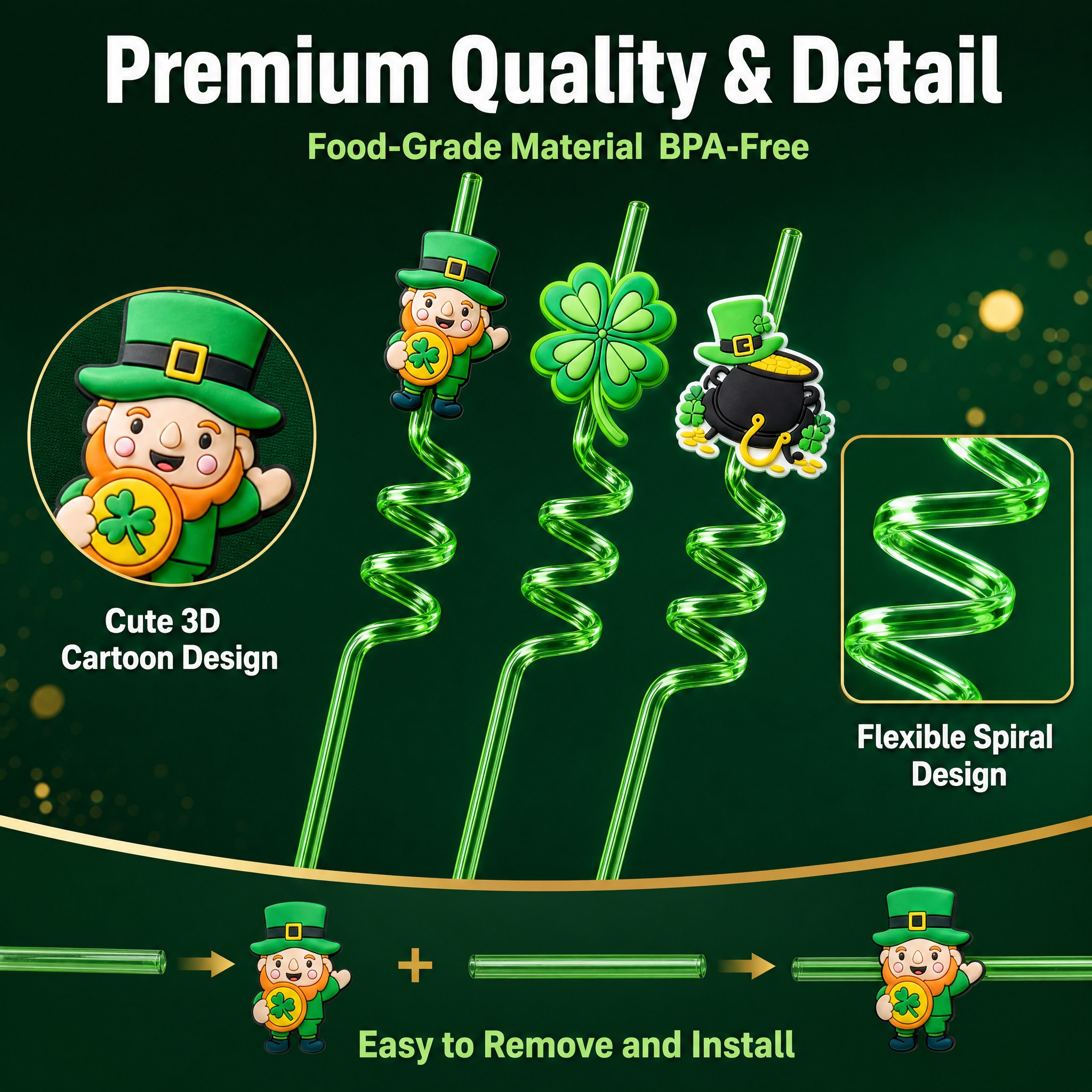 [主图-7] St. Patrick's Day Charac… - 图片创意预览