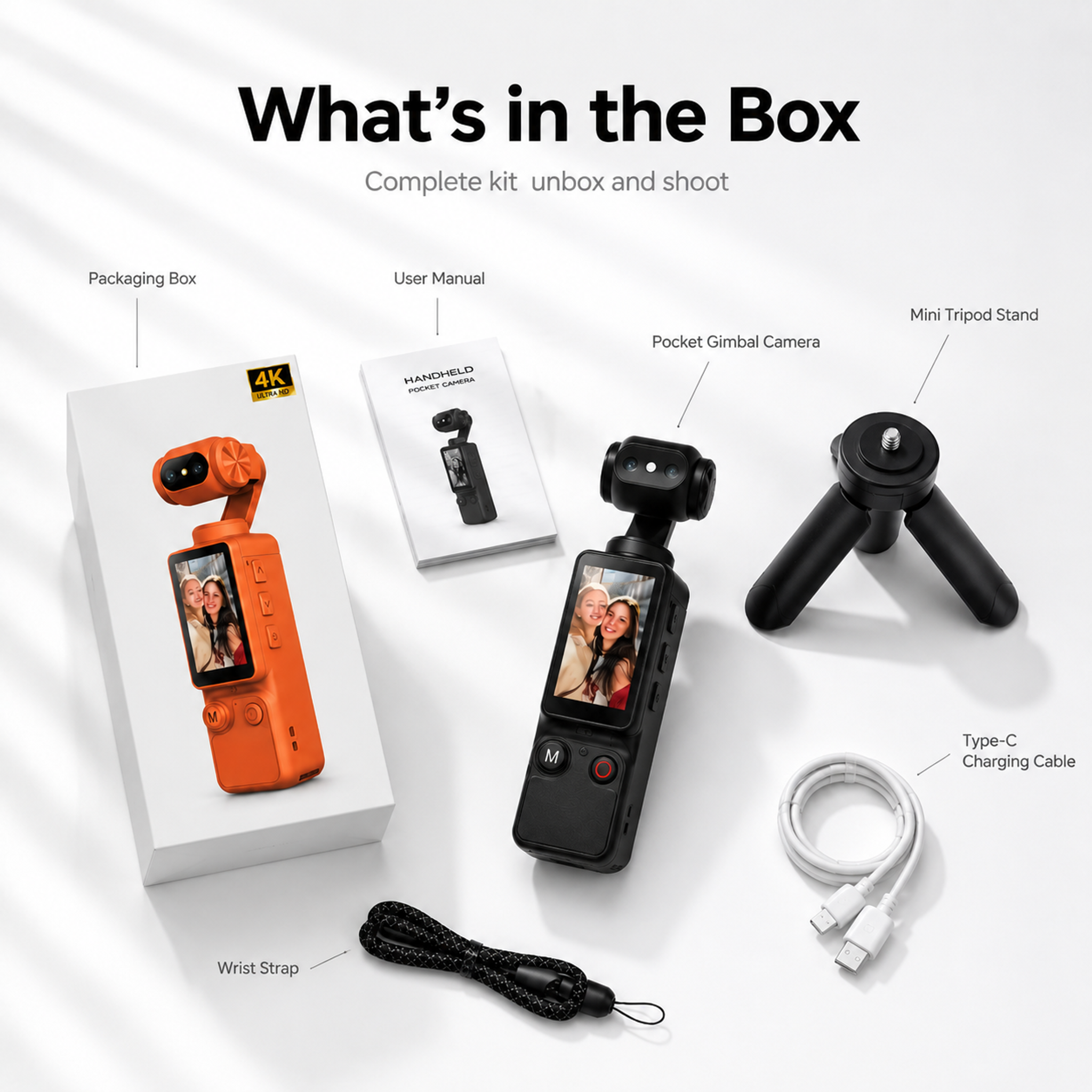 基于这张"What's in the Box"配件清单图，重新… - 图片创意预览