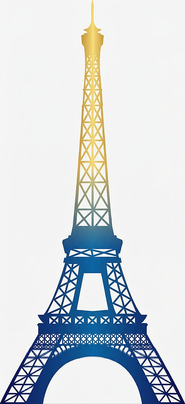 将塔的颜色改为蓝色和金色渐变