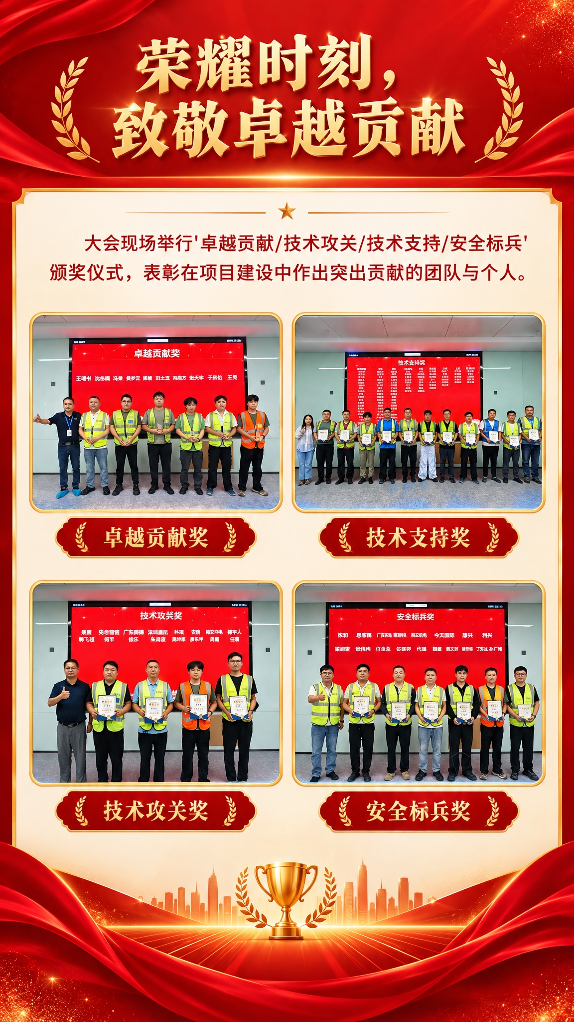 公众号推文内页，竖版1080x1920，企业正式风格，红金配色… - 图片创意预览