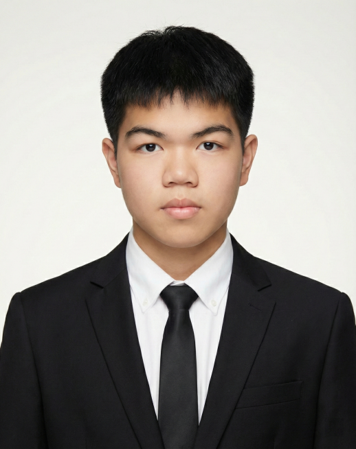 将人物服装替换为黑色西装，白色衬衫，黑色领带预览效果