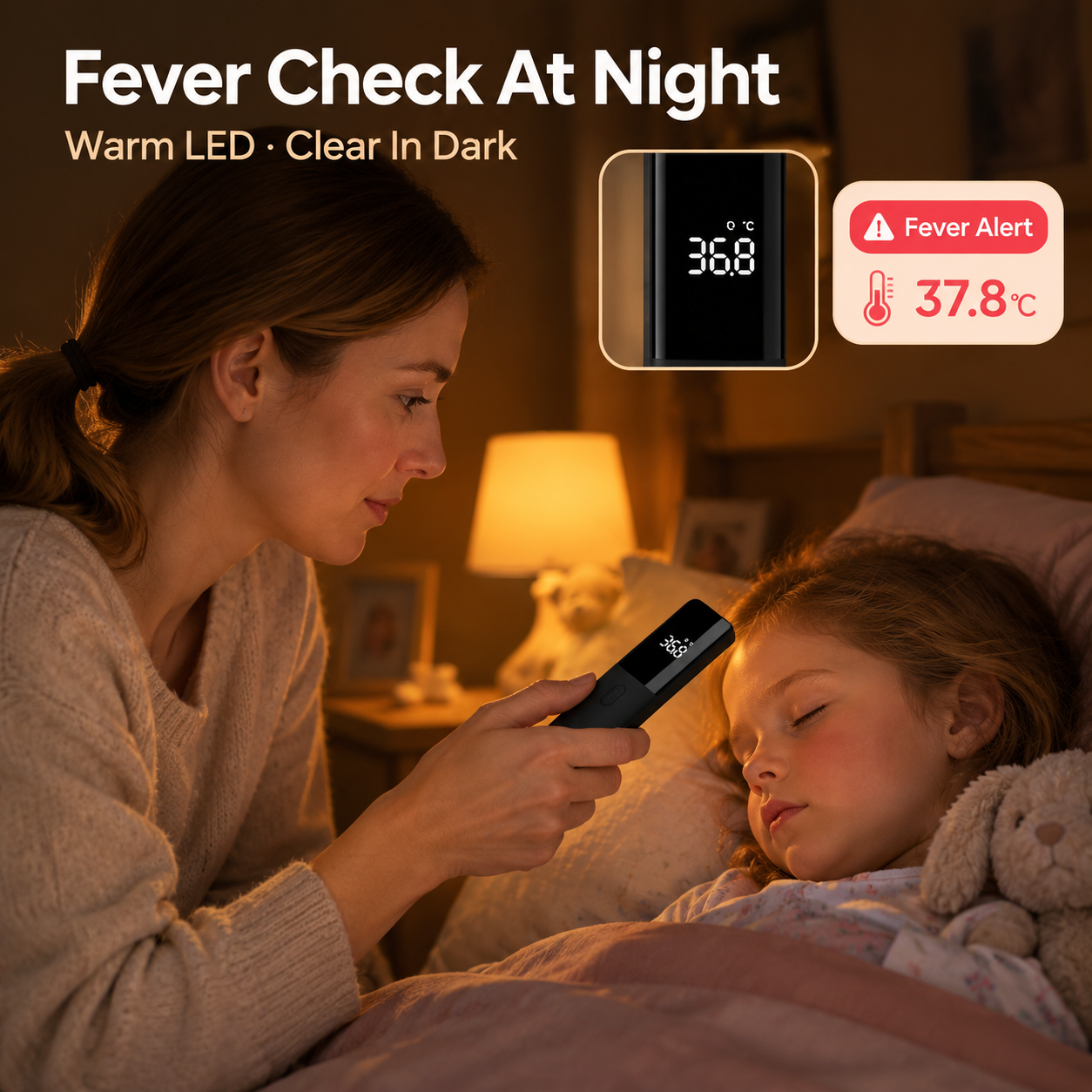 [场景图-A] 唯一任务：夜间发烧检测 Fever Warni… - 图片创意预览