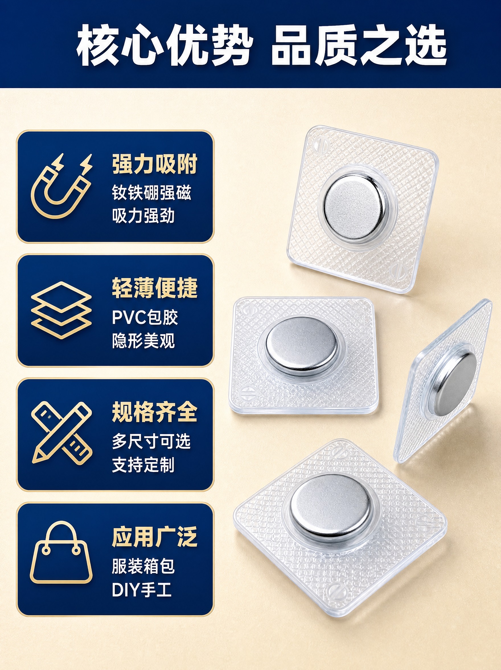 [商品] 使用【图1】【图4】PVC单面磁产品；保留透明PVC… - 图片创意预览