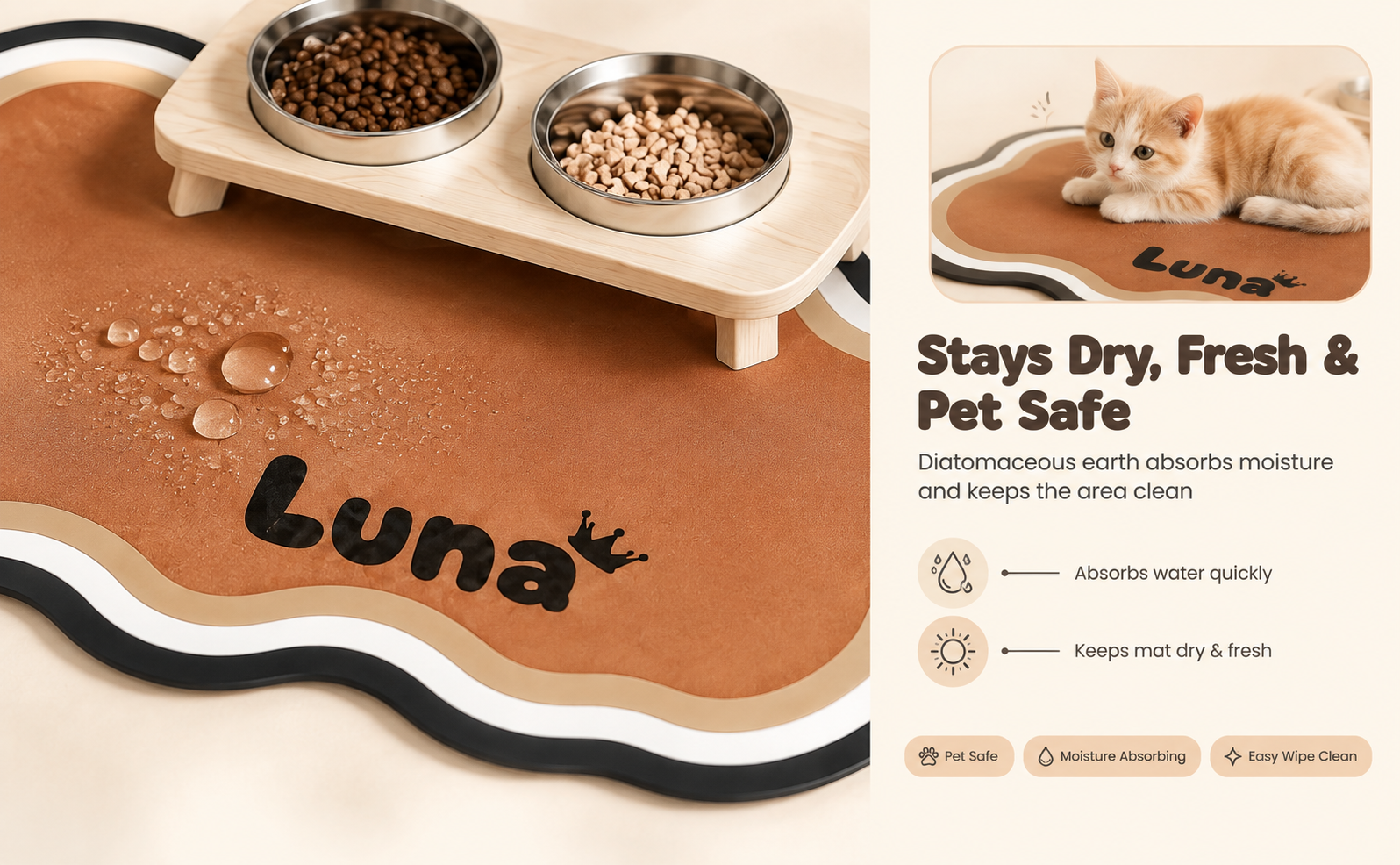 [重制] 将猫咪喂食垫商品图重制为970:600横版主图第5张… - 图片创意预览