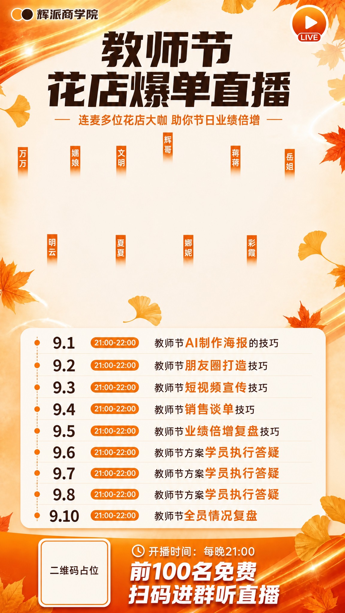 基于这张海报进行修改，只去掉所有10个人物的人物形象（人物照片… - 图片创意预览