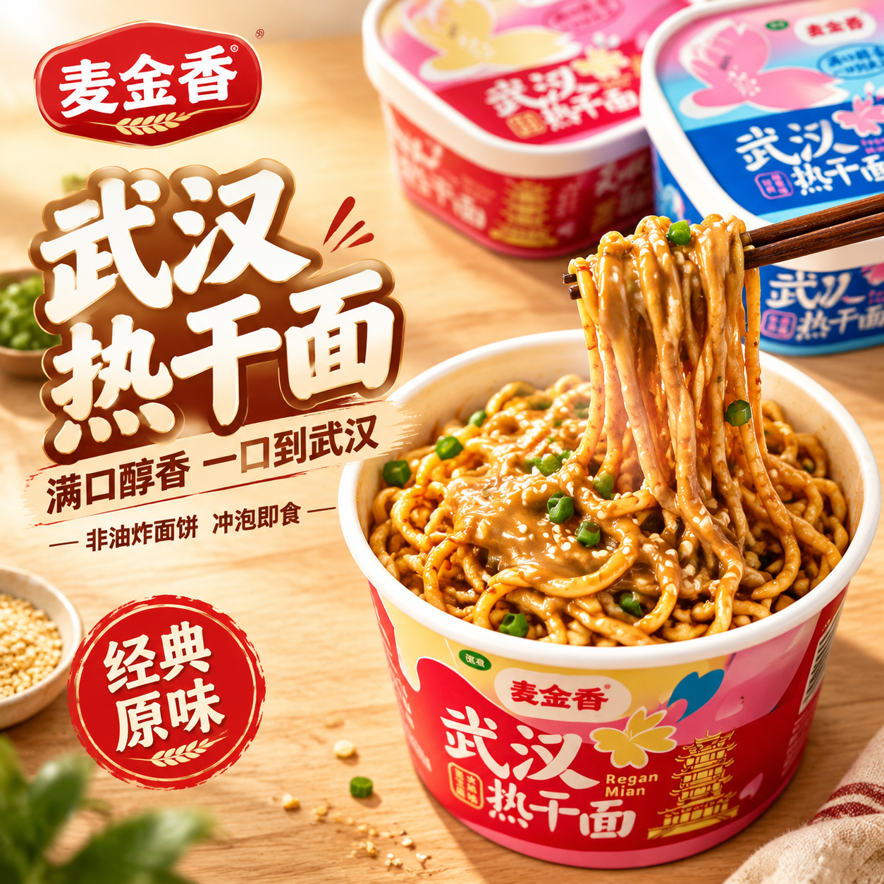[主图-1] 首图点击率 武汉热干面桶装速食 食欲诱惑主题 [… - 图片创意预览