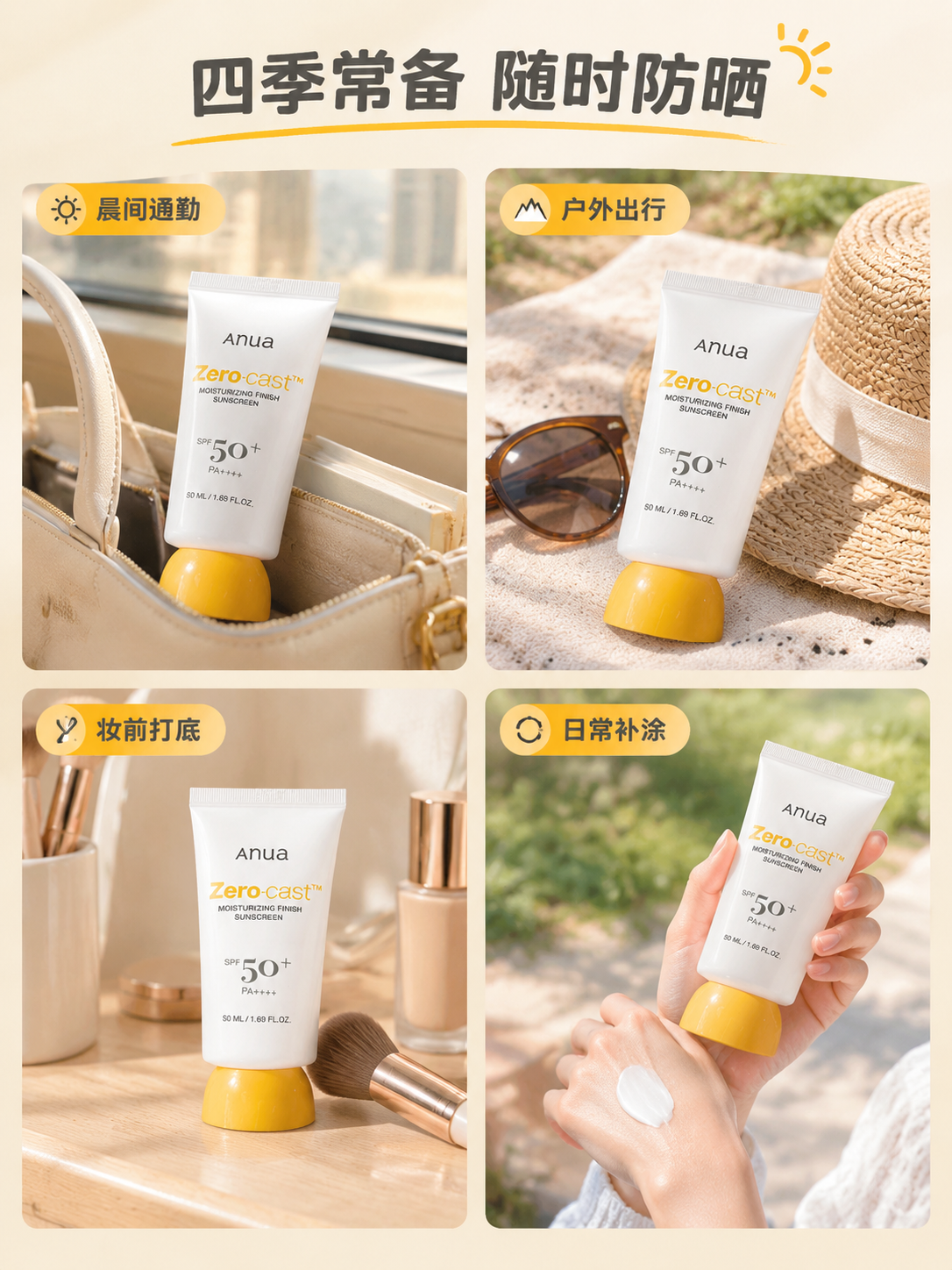 [商品] 使用【图1】Anua Zero-cast水润保湿防晒… - 图片创意预览