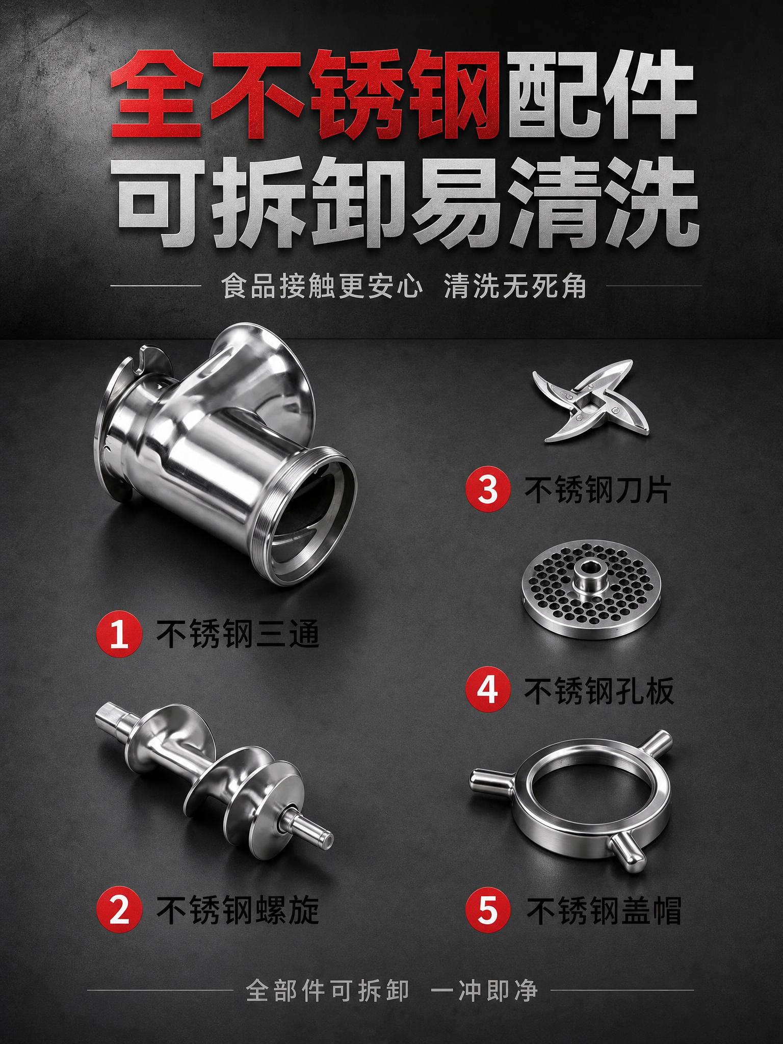 在这张配件图的基础上，顶部增加标题区域，整体调整为3:4竖版详… - 图片创意预览