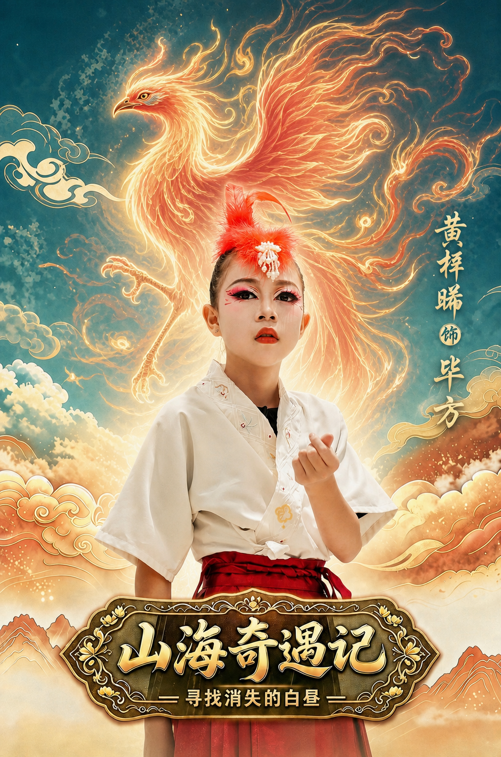 将第二张图中的小女生完整抠出，半身放大，面部清晰，保留她的原始… - 图片创意预览