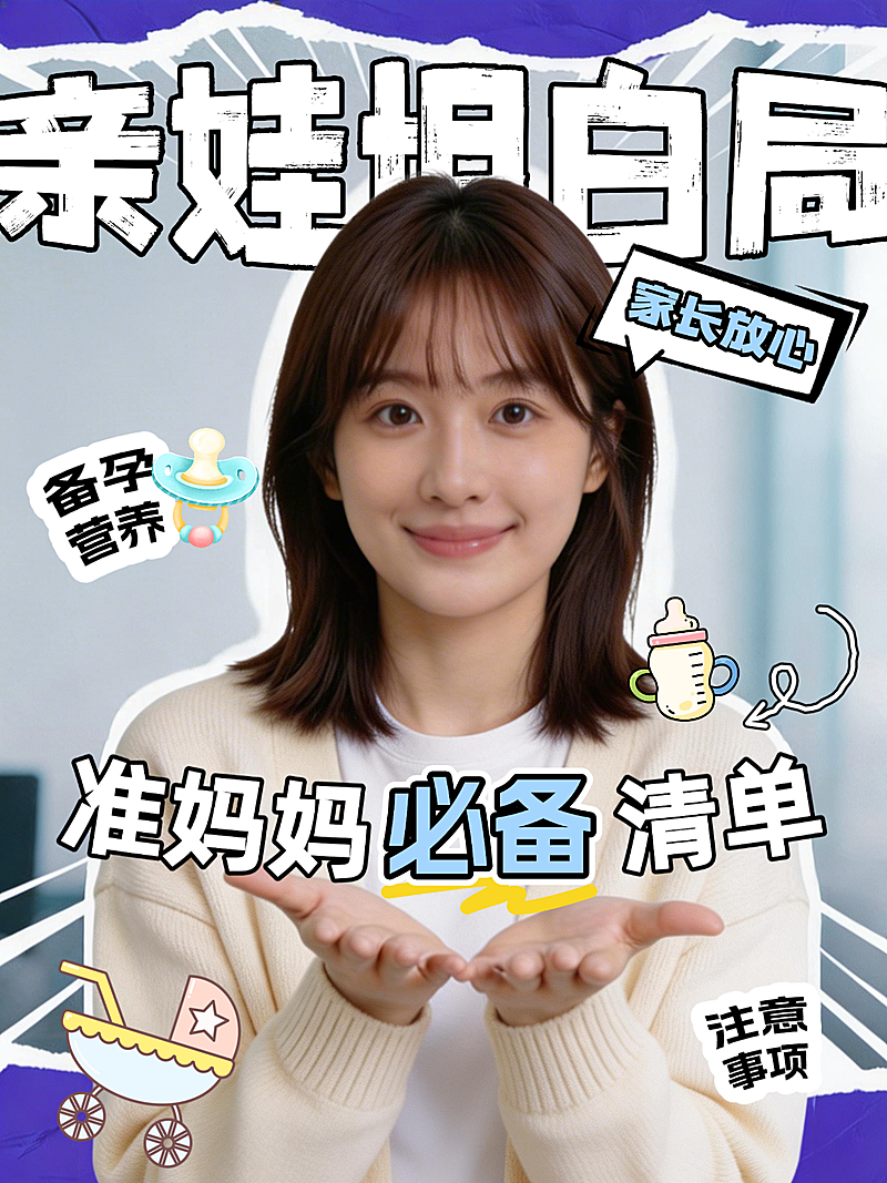 母婴类知识类-小红书视频号爆款封面