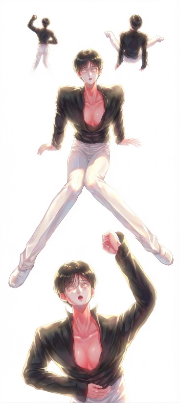 重新生成，调整为新海城动画风格画质，光影细腻明亮，提升画面细节，保留原图人物、构图和白色背景预览效果