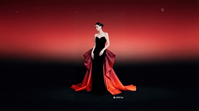 把粉色变成渐变红色