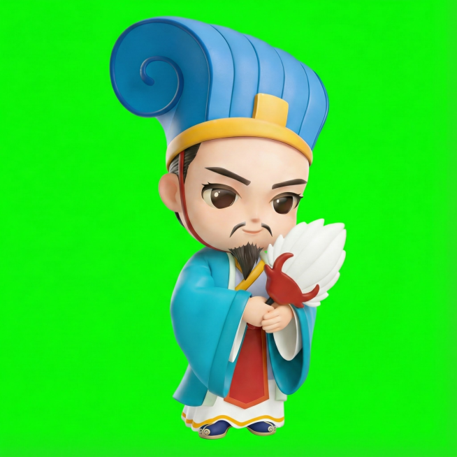 根据图中3D卡通人物，给我生成16个不同的动作，要求不改变主体形象和比例预览效果