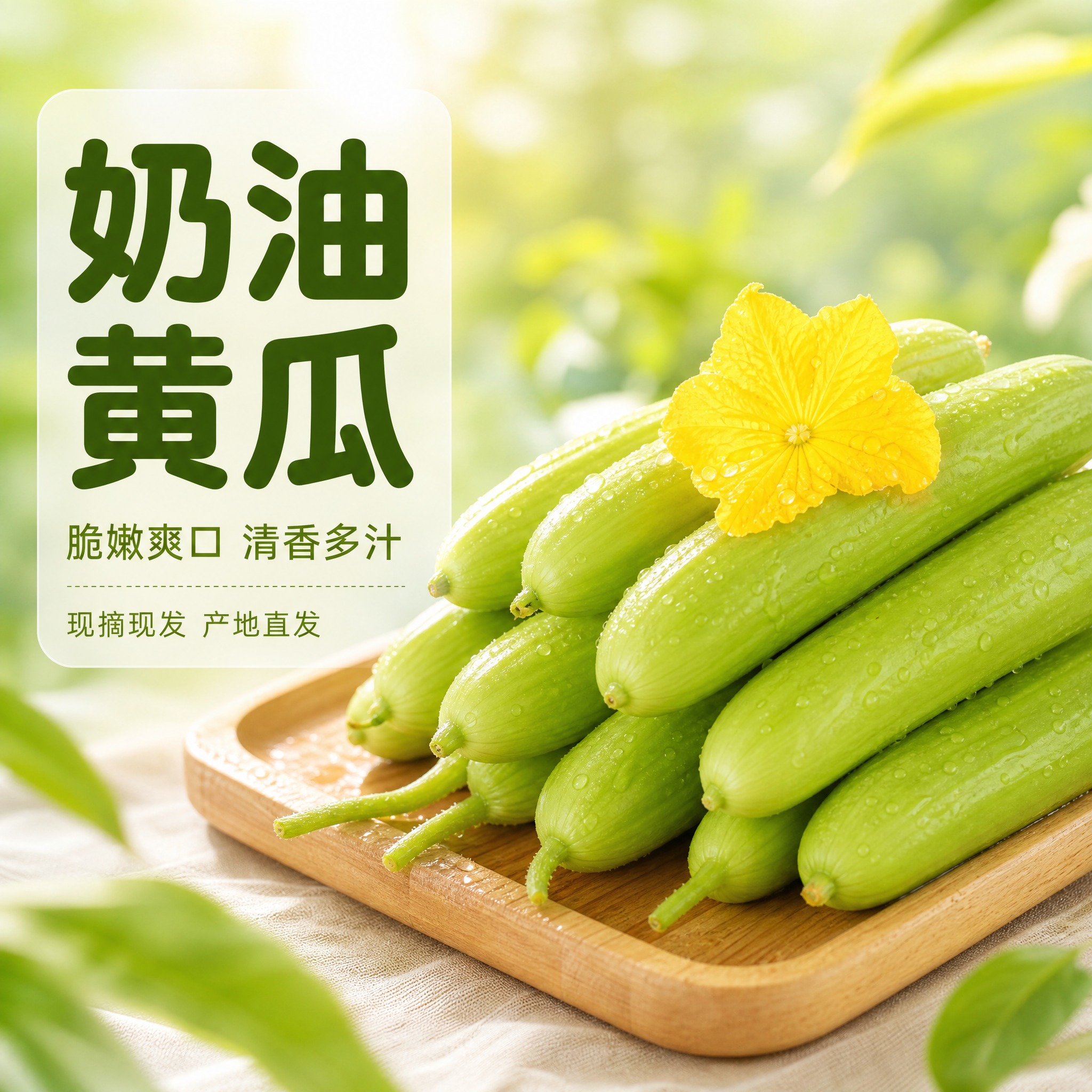 [主图-1] 奶油黄瓜首图 突出新鲜度与食欲感 点击率型主图… - 图片创意预览