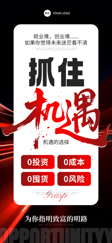 会议峰会活动宣传招商引流全屏竖版海报预览效果