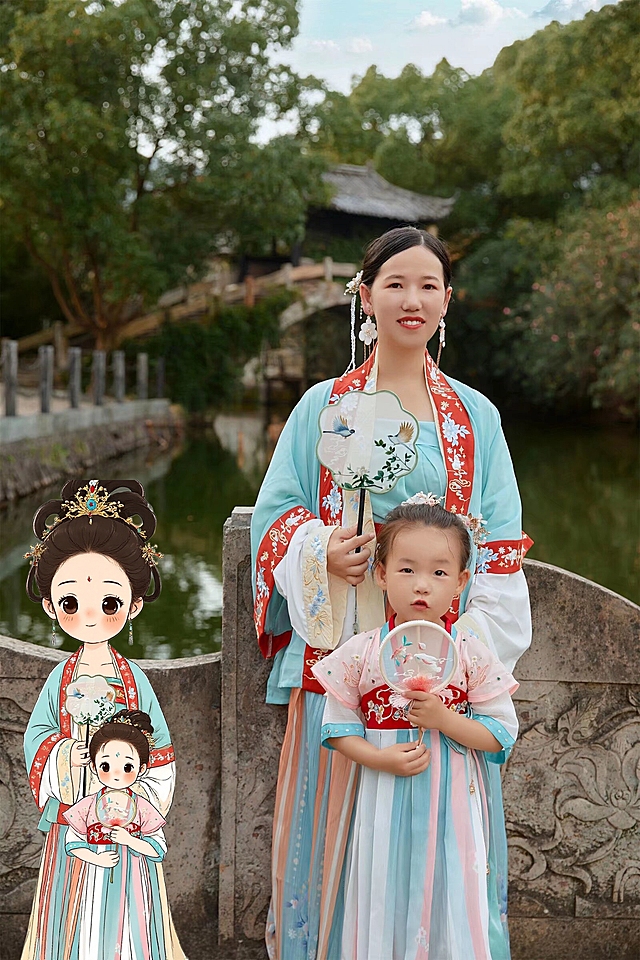 从小就喜欢绘画，但是奈何没有学过画画，画画的技艺一直有限，不能很好的表现自己想要的画面。这是生活中的一张非常喜欢的照片，稿定AI让我看见了美丽可爱的插画，复原了从小梦寐以求的美好。