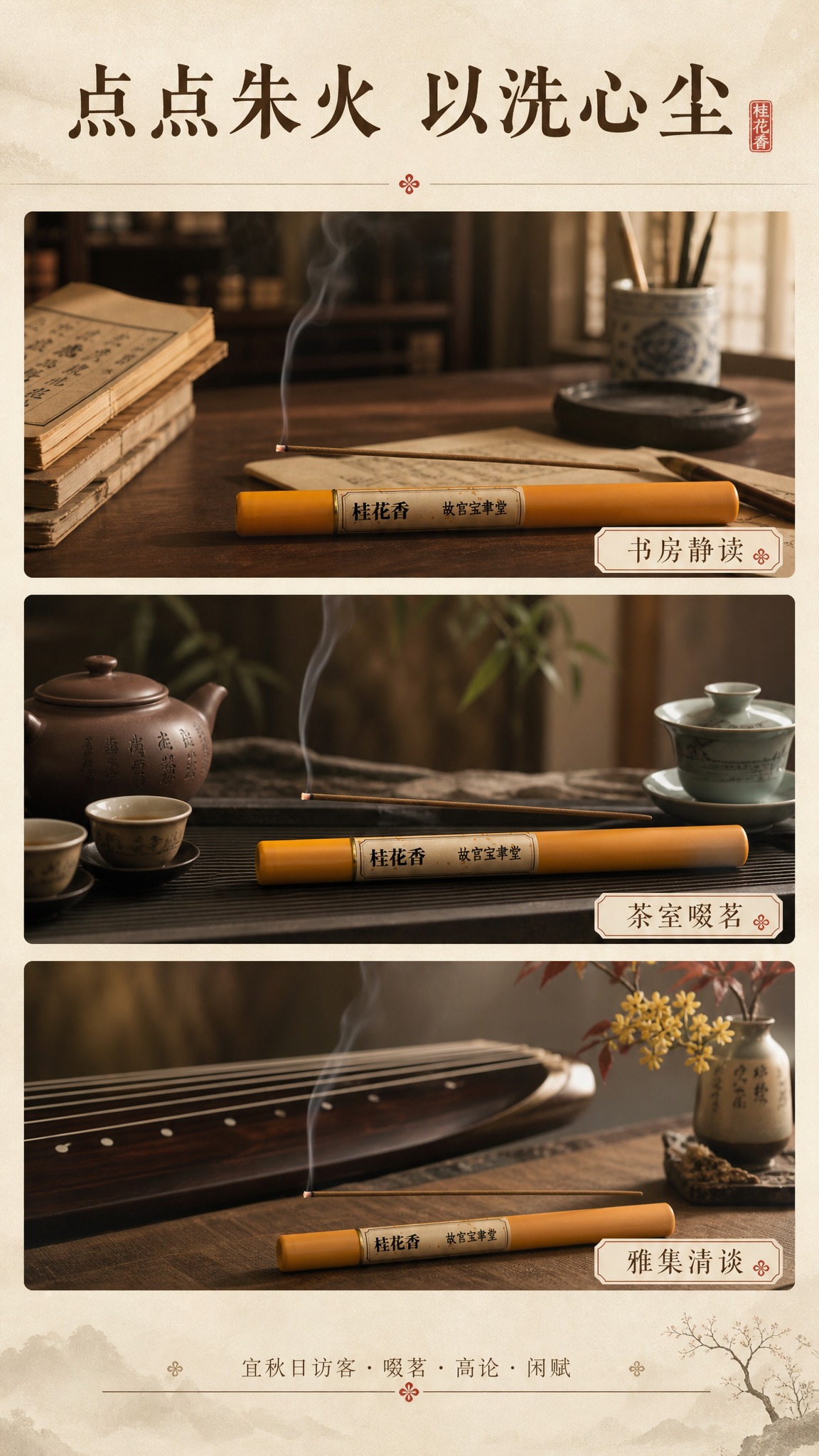 [商品] 使用【图2】单支线香+【图1】香管；保留线香棕褐色、… - 图片创意预览