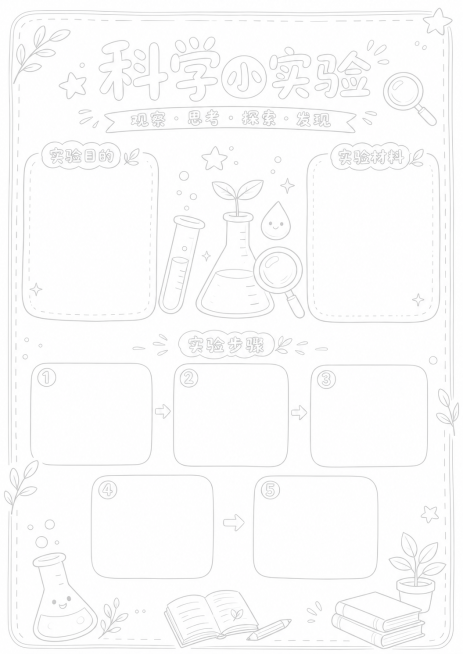 进一步淡化线条颜色，让整体线稿更浅，保留完整文字和清晰轮廓，背景保持纯白色，更适合手绘填色打印预览效果