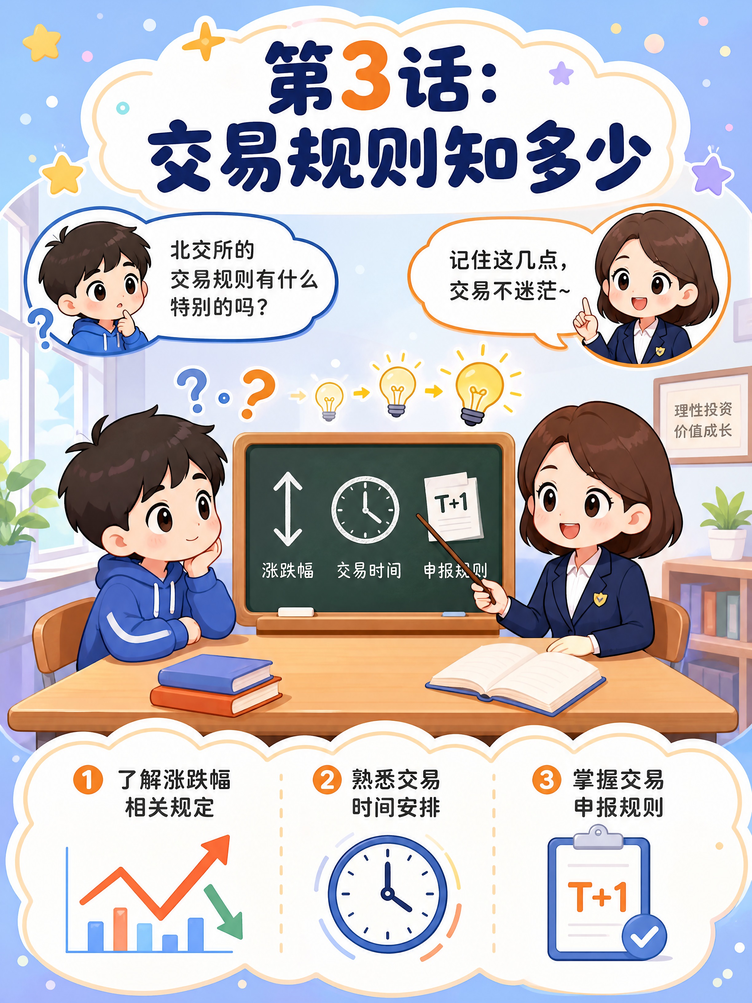 [商品] 无实物商品，北交所投资者教育主题漫画。 [画面] 第… - 图片创意预览