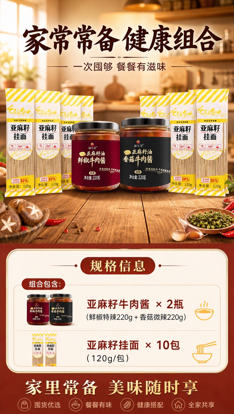 [商品] 使用【图1】两瓶牛肉酱（鲜椒+香菇），保留瓶身、标签… - 图片创意预览