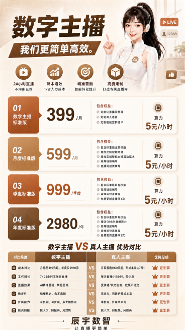 移除'主推'文字，将所有套餐里的算力文字'5元/小时'放大，保持所有其他内容、排序、大地色系简约车企风格不变预览效果