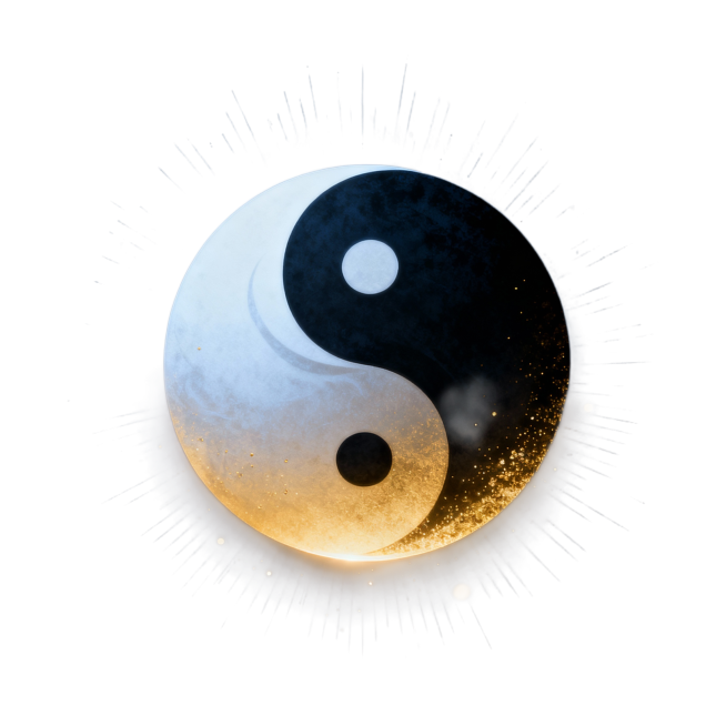 帮我生成一张古朴具有现代感的太极图，要4K高清预览效果