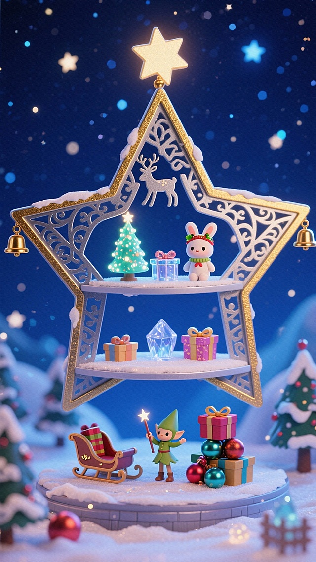 巨型星星圣诞树