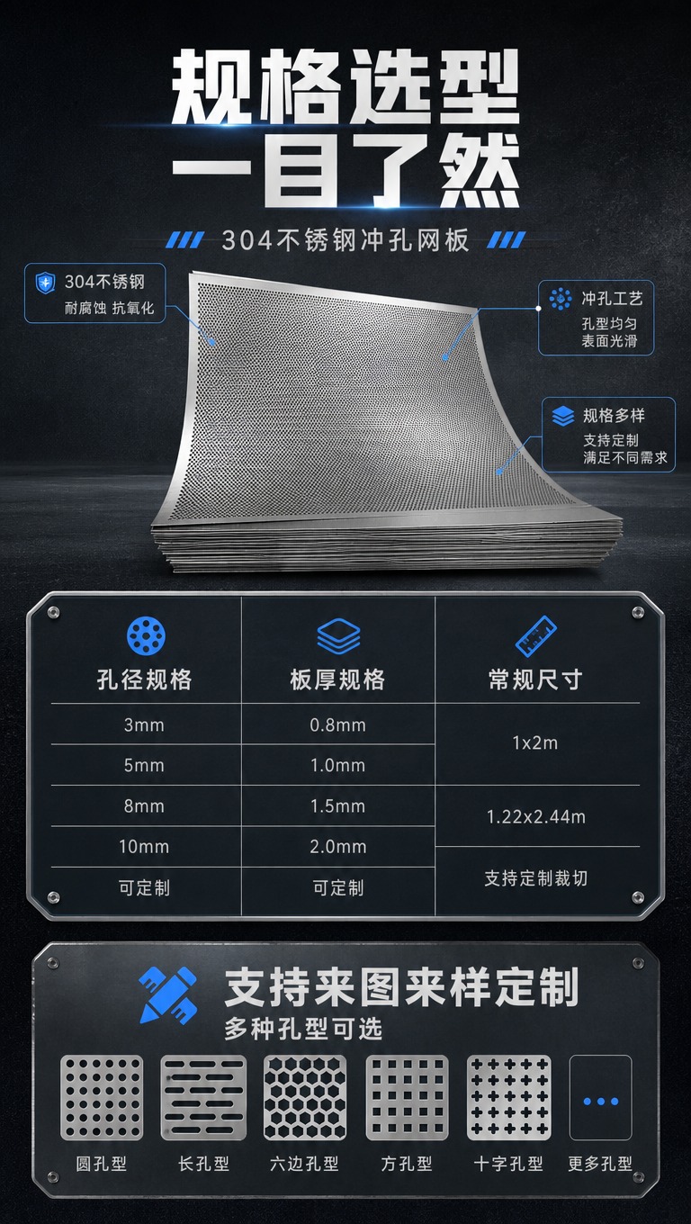 [商品] 使用【图1】304不锈钢冲孔网板；保留产品形态，缩小… - 图片创意预览