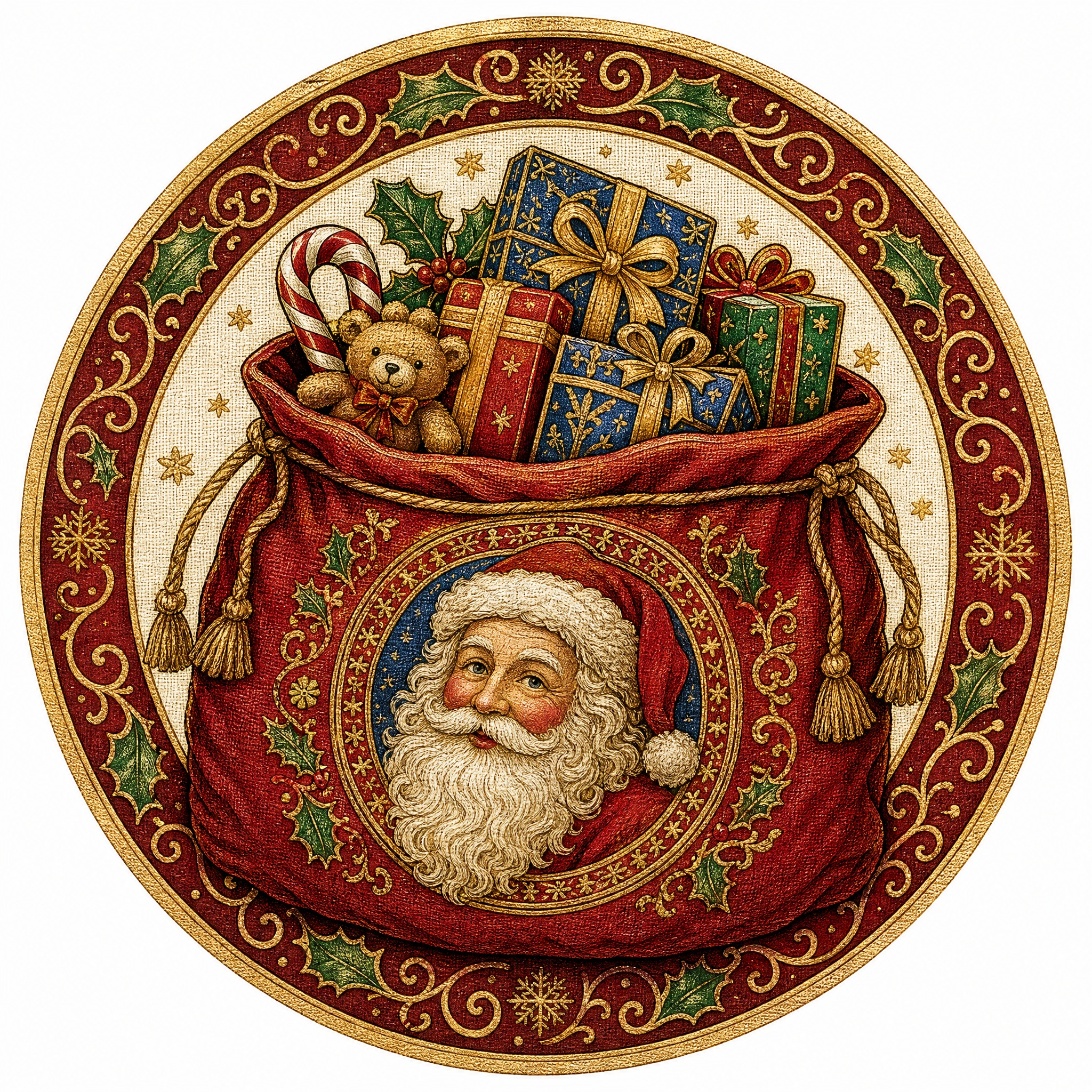 Christmas sticker, medieval ill… - 图片创意预览