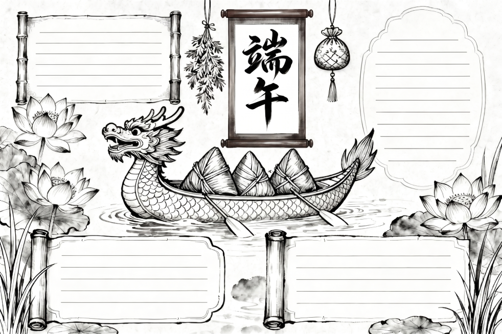 端午两个字变成毛笔字体预览效果