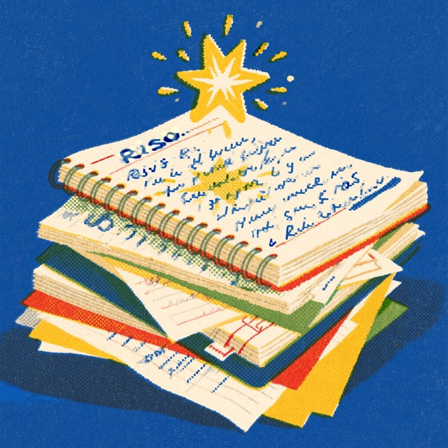 写满的笔记本与堆起的卷子，都将化作照亮前路的星火。预览效果