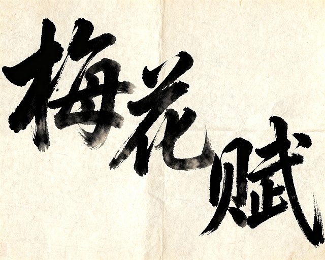 书法字体：梅花赋