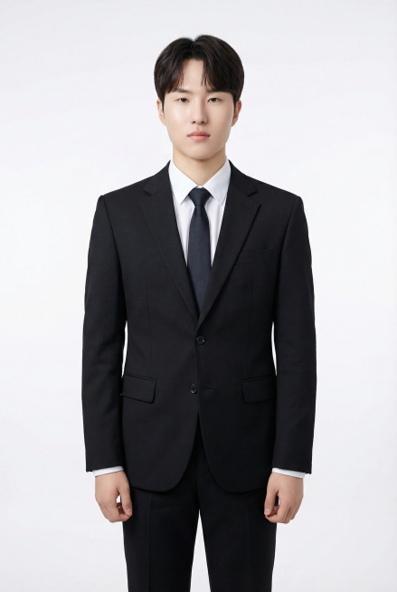 美化人物形象，根据人物面部特征生成职业风格全身照，人物双臂自然下垂预览效果