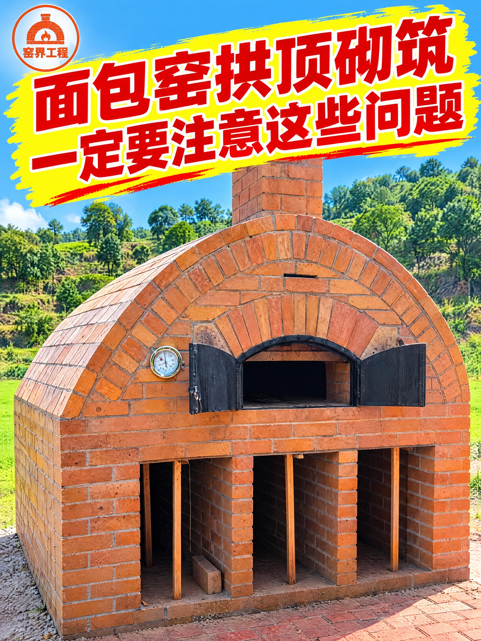 基于参考图中的面包窑建筑，制作爆款短视频竖屏封面，3:4比例。… - 图片创意预览