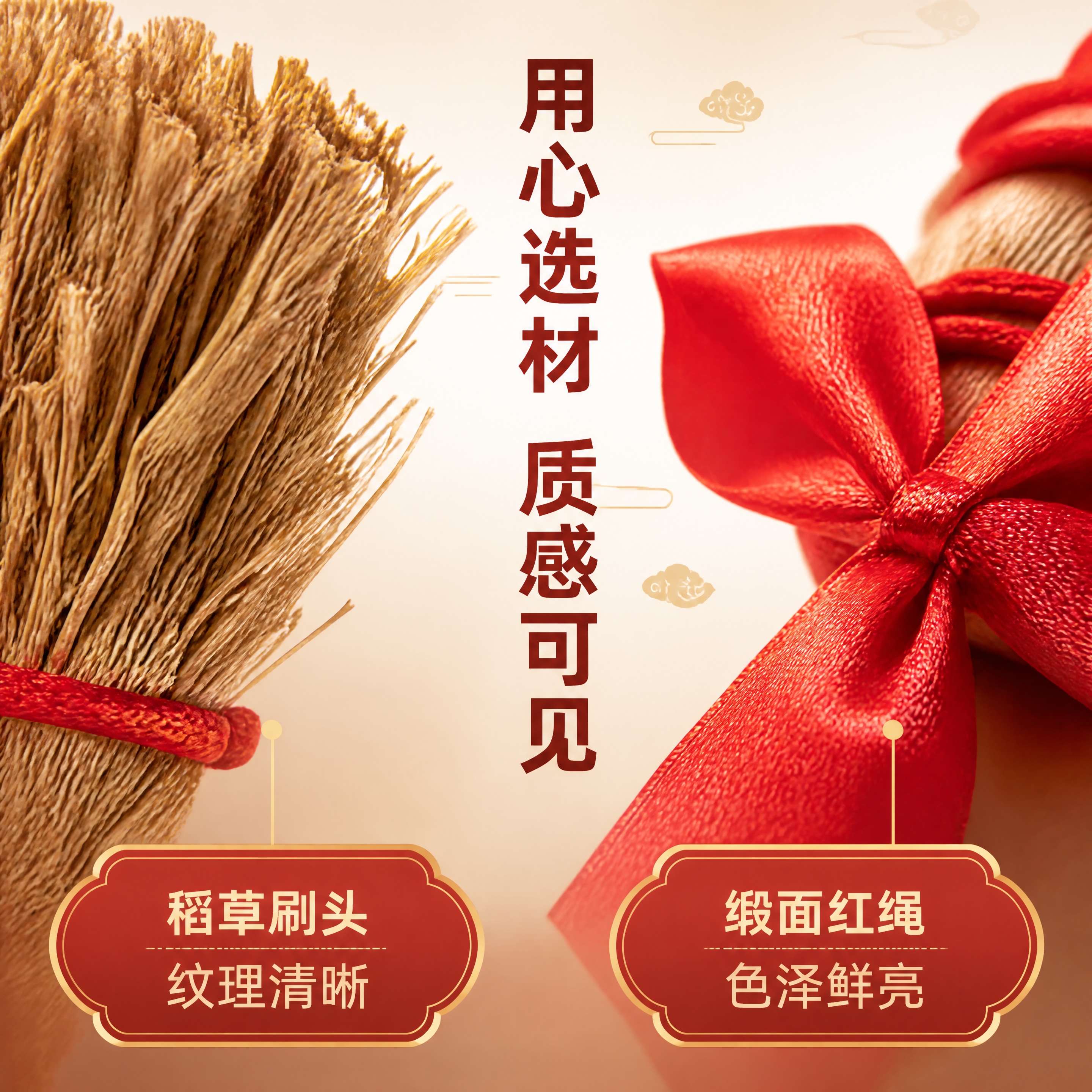 [商品] 使用【图3】稻草小毛刷捆红绳刷头部分；保留稻草材质纤… - 图片创意预览