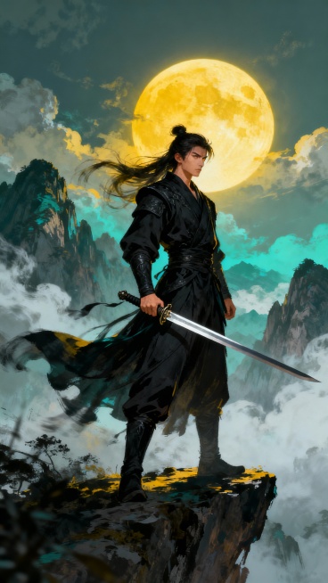 帮我生成20个AI绘画插画，包含绚丽的抽象画、写实的草地荷塘、动漫风的小女孩与动物互动、写实的健身女性、古风人物、游戏原画、IP展示等，整体呈现色彩鲜艳、风格多元的AI绘画作品集排版风格。预览效果