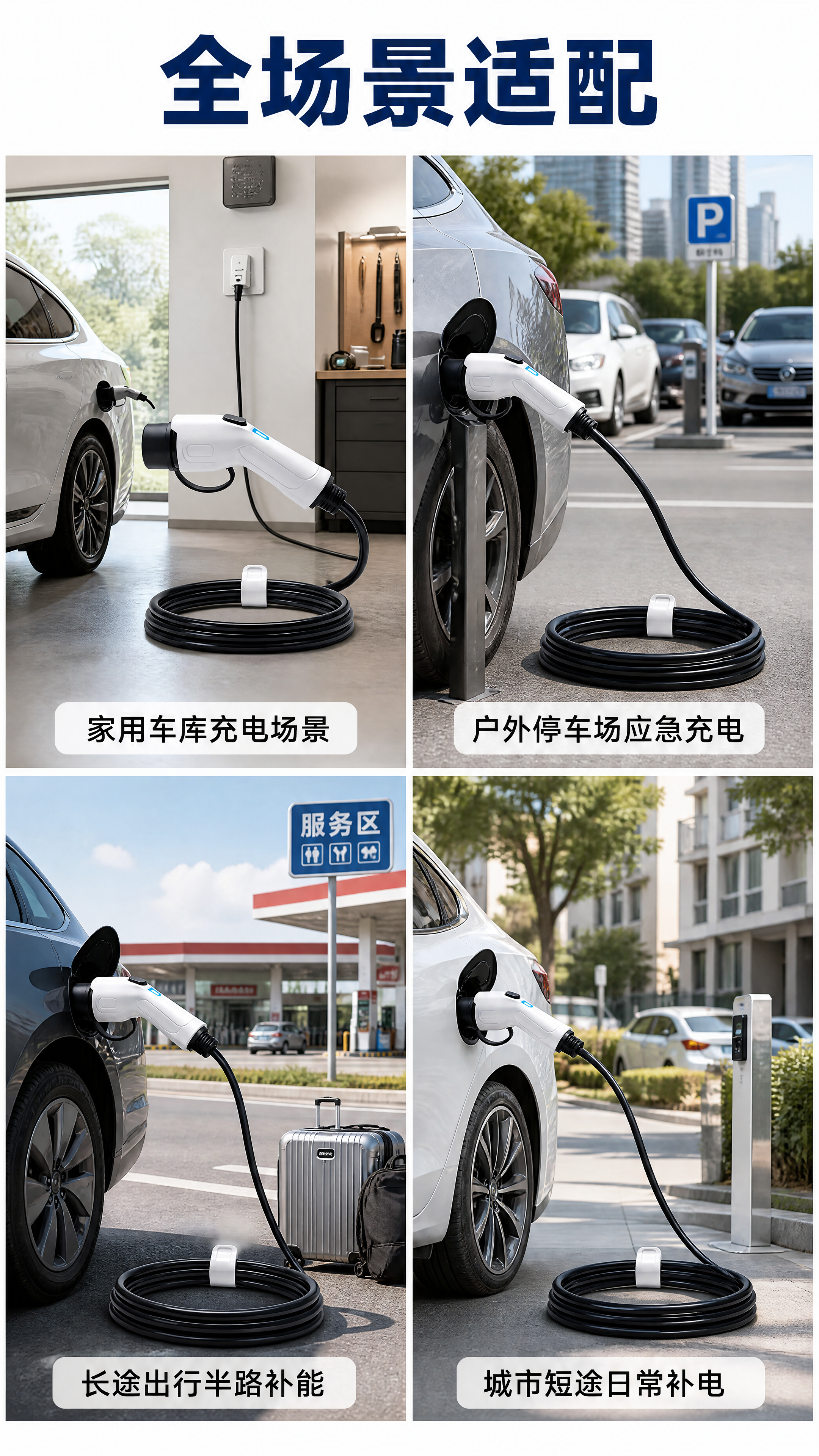 「图片1」，生成详情页，商品名称为新能源充电枪，适配淘宝/天猫… - 图片创意预览