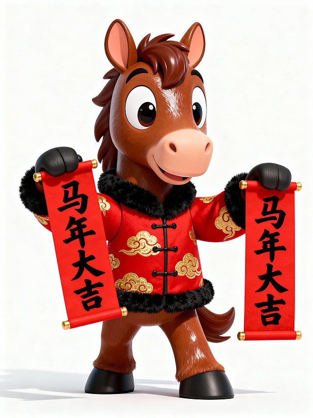小马拿马年大吉春联