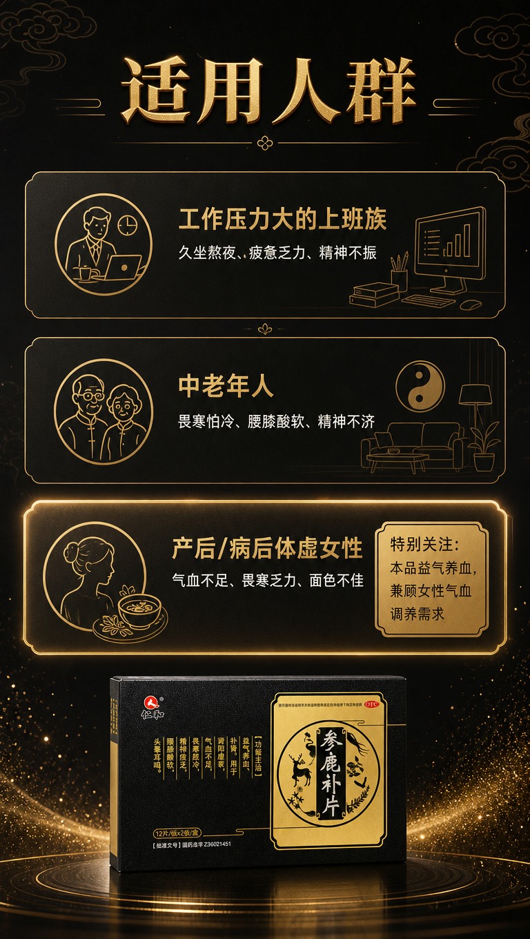 [商品] 使用【图1】仁和参鹿补片黑色药盒；保留所有包装原貌；… - 图片创意预览