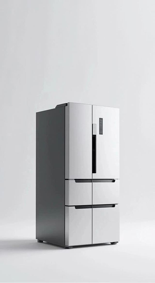 一个女生介绍图上的冰箱产品，不要字幕，台词不修改，第一帧自然过渡，台词：格力冰箱黑科技拉满！智能净化9分钟净味、99.99% 除菌，微晶一周鲜锁鲜 7 天无血水，一级双变频省电静音，超薄全嵌设计适配家居，食材分储不串味。