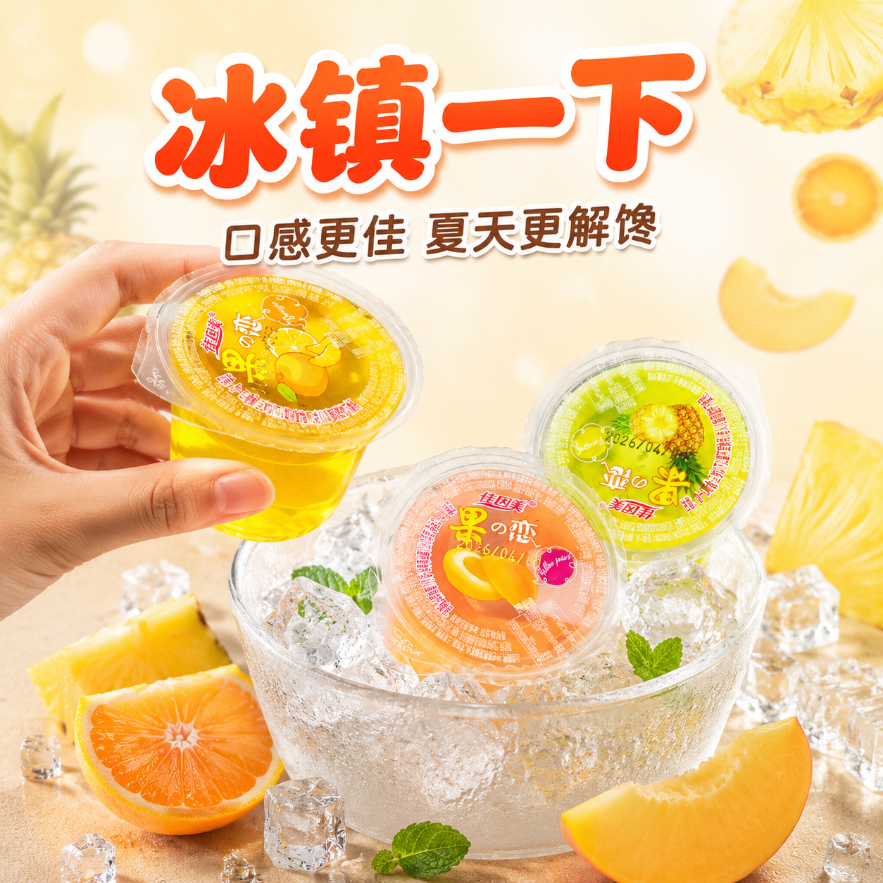 [主图4] 冰镇场景图，任务是呈现“冰镇一下，口感更佳”的食用… - 图片创意预览