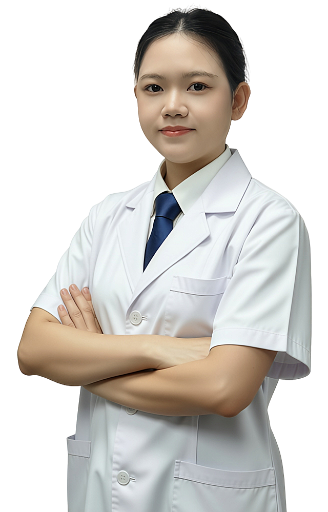 让图中的医生里边穿白衬衫和打领带，外面穿新的短袖白带挂，并修图，高清8K无损输出