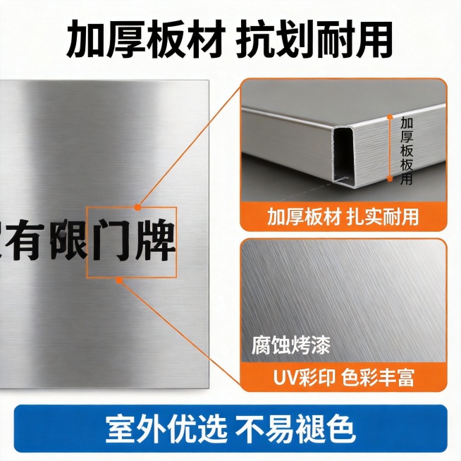 [主图-3] 材质与工艺细节展示，突出加厚板材和双工艺优势。[氛围风格] 专业可信，细节清晰，拼多多风格。[画质] 商业摄影质感、光线柔和通透、产品细节清晰真实、画面干净高级。[元素] 左侧放置一块完预览效果