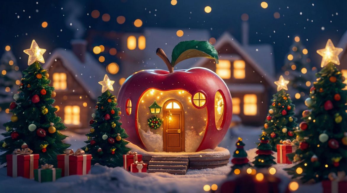 把图片中文字和圣诞老人全部去掉，其他保留不改动预览效果