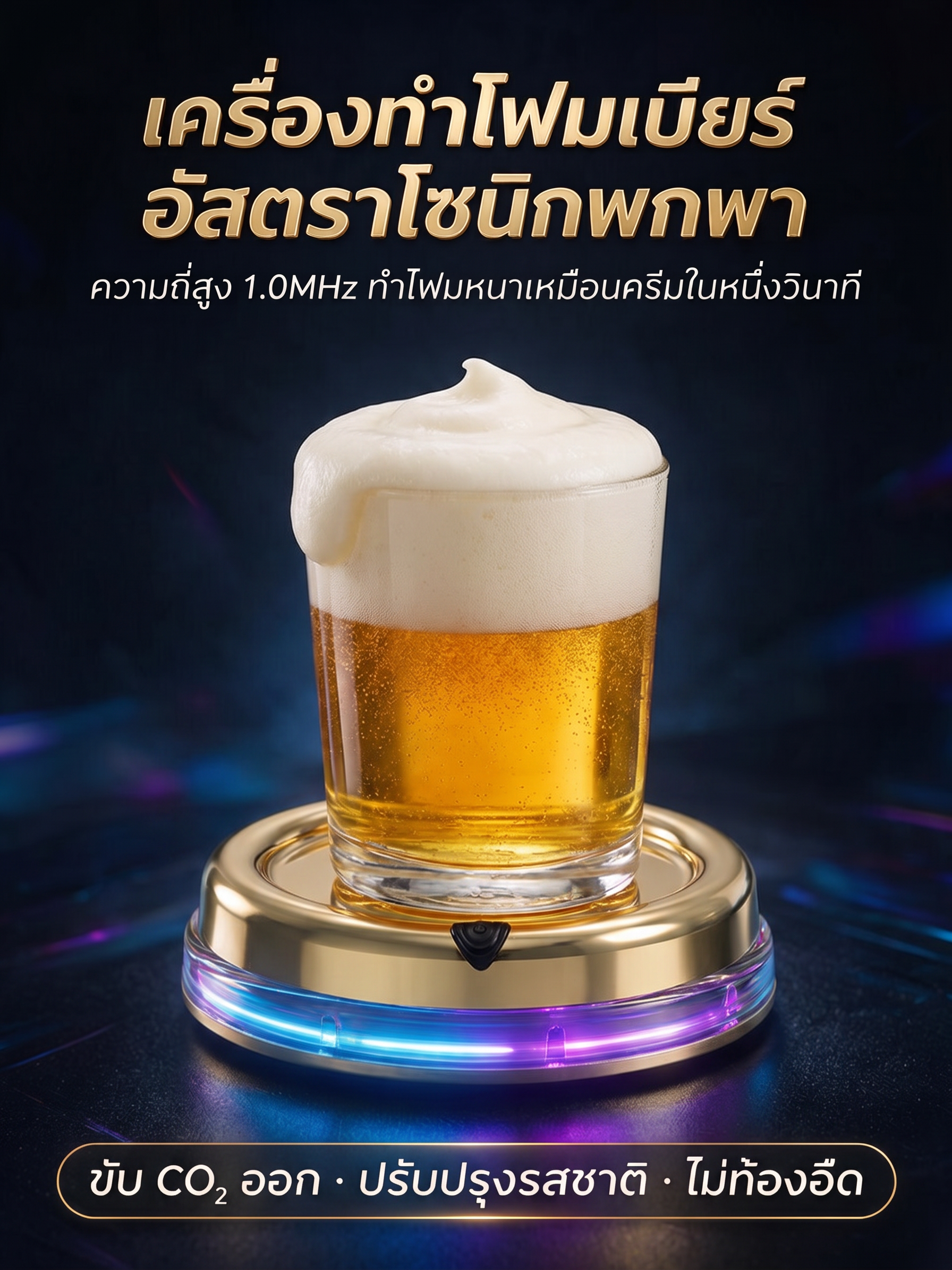产品主机和啤酒杯位置偏了，修正成正常摆放样式 - 图片创意预览