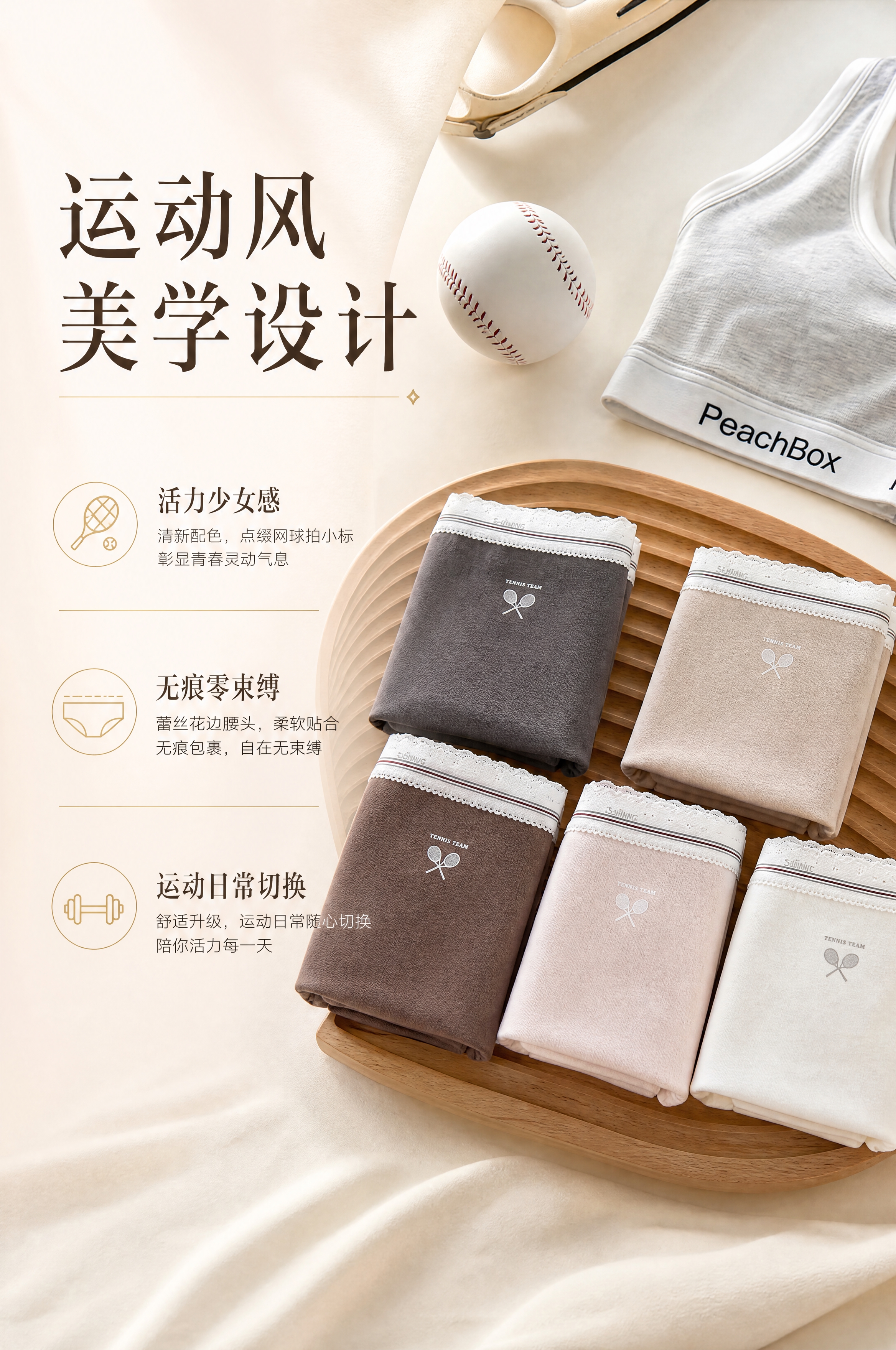 [商品] 使用【图2】多色女士内裤折叠展示；商品处理：保留中腰… - 图片创意预览