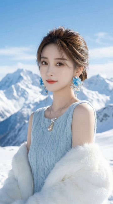 将背景换成雪山预览效果