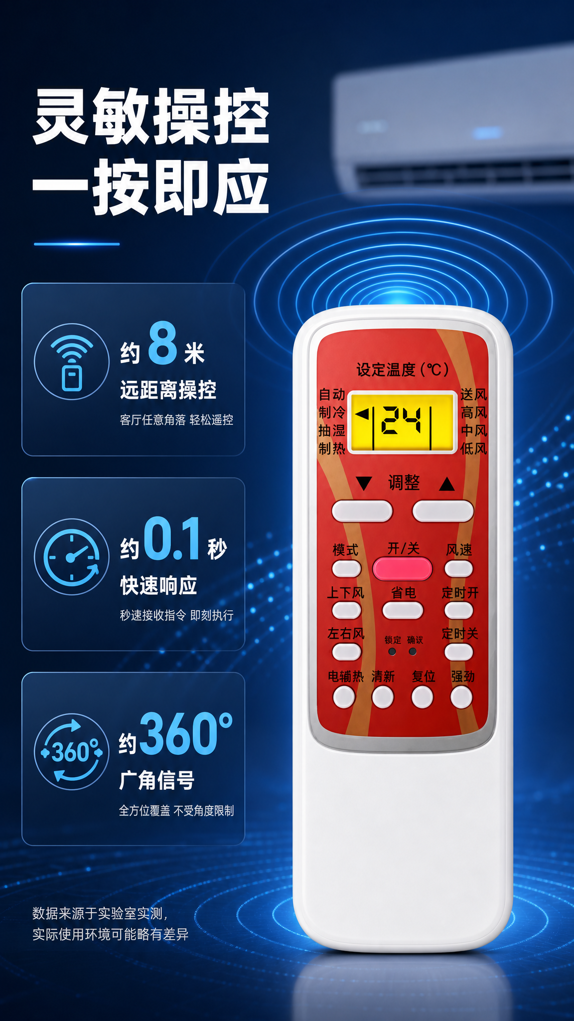 [商品] 使用【图1】中间红色按键款遥控器为主展示；保留遥控器… - 图片创意预览