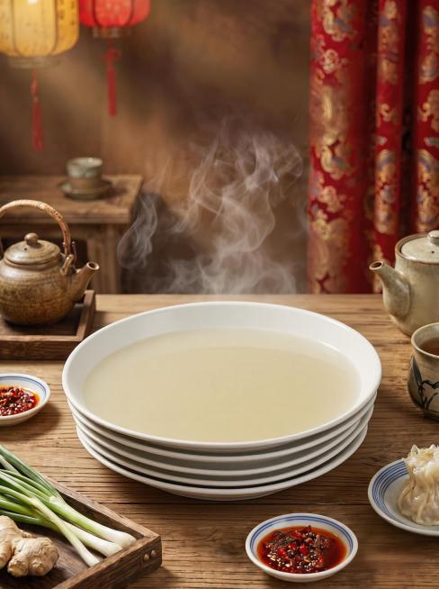 保持烧麦和蒸笼主体不变，生成一张烧麦商品营销海报，背景温馨有食欲，传统美食风格，添加营销文字，突出老绥远烧麦特色，适合电商宣传预览效果